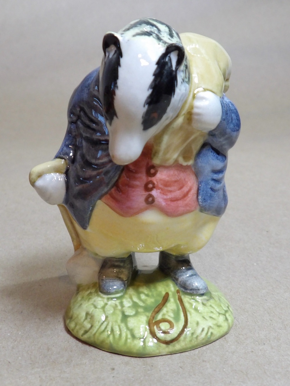 Vintage Beatrix Potter Tommy Brock Badger Figurine Beswick England 1955 Figure